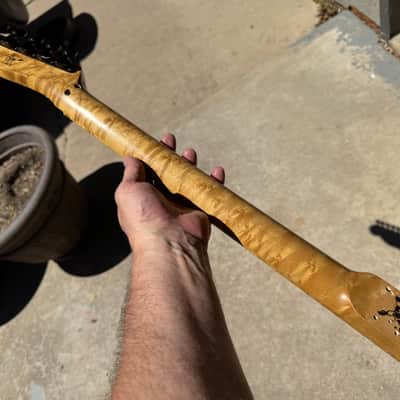 Late 80s Warmoth Telecaster Tele Birdseye Maple Neck Floyd Compound Radius Clapton Profile image 19