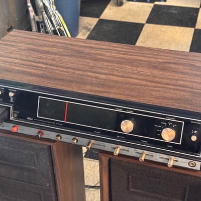 Sears Receiver/Amp/Eight Track player with original speakers 1970s image 2