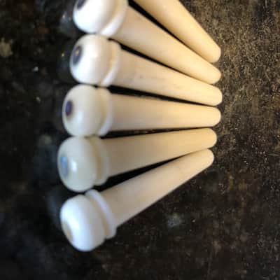 Bob Colosi for Martin Authentics Bone Bridge Pins with Abalone Inlays 2A.230 image 3