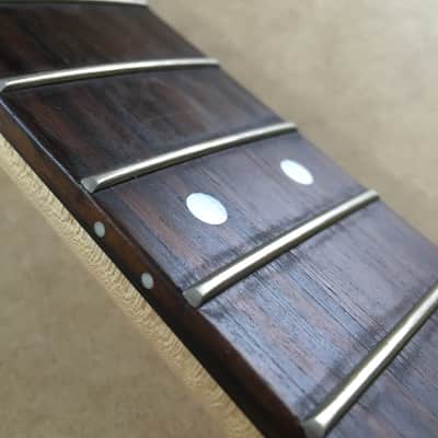 Vintage Electric Guitar Rock Light Flame Maple Neck Bone Nut Satin Relic 12” Radius Rosewood Fretboard image 14