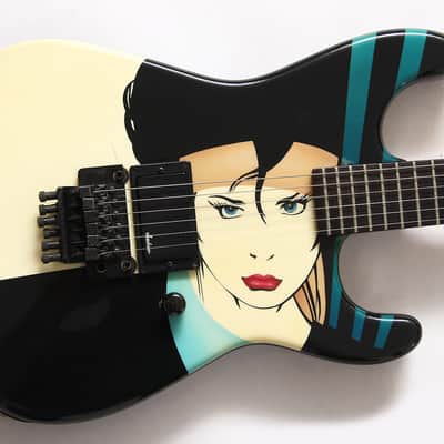 1988 Jackson Dinky Strat - Nagel Girl Graphic - Super Rare image 1