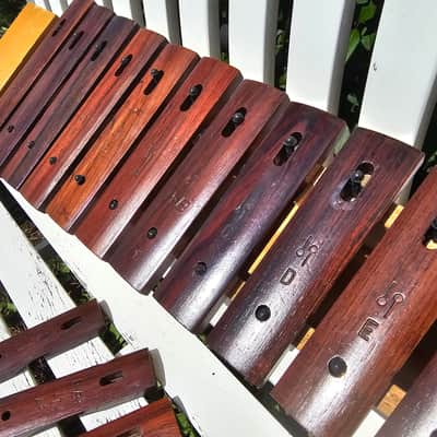 Vintage 70s Sonor Xylophone Natural Rosewood notes made in Germany image 7