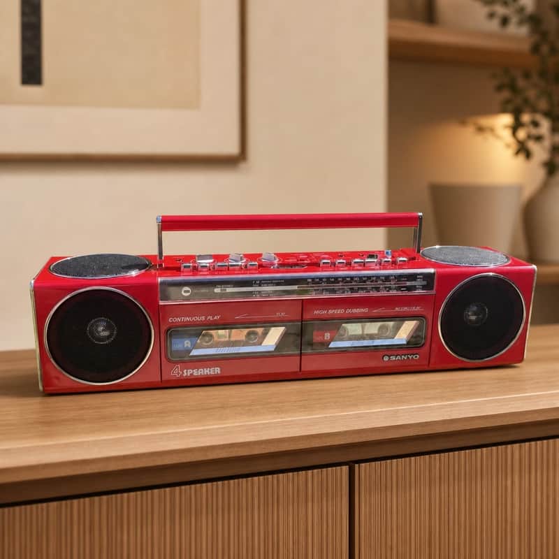 Sanyo WS 400K Rare Vintage Cassette Boombox Getto blaser Tested Warranty image 1