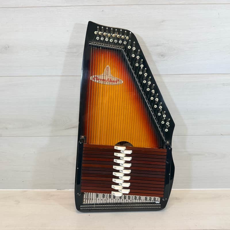 RBI ChromAharp Autoharp 36-String Made in Japan Sunburst Folk Instrument 1970's-1980's image 1