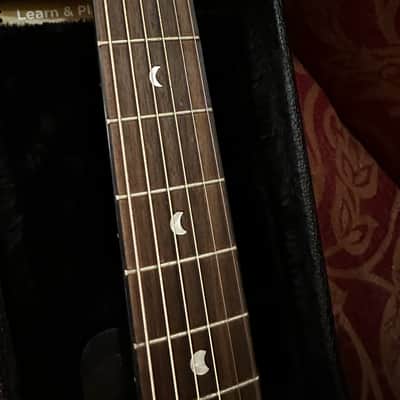 Luna Flora Passionflower Quilt Maple Acoustic-Electric Guitar 2010s - Trans Purple image 14