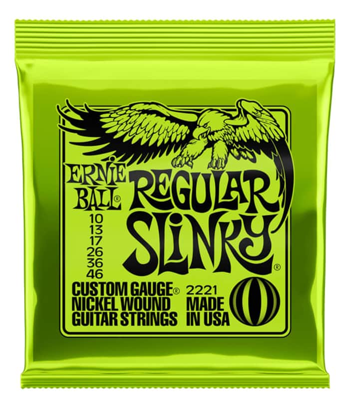 Ernie Ball Guitar Strings Regular Slinky 10-46 Nickel Wound Electric 2221 image 1