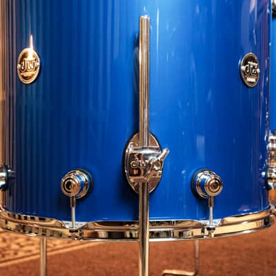 DW Performance Sapphire Blue Drum Set - 14x22,9x13,14x14,16x16 image 9