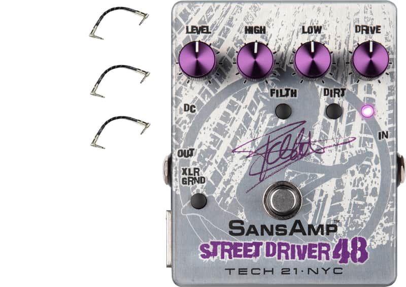 Tech 21 SansAmp Street Driver 48 Frank Bello Signature (3 FREE Fender Patch Cables)