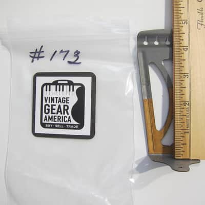 Harmony & Silvertone Flat Top Guitar Tailpiece Authentic Vintage Part Circa-1950s-1960s-Chrome image 7