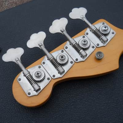 1982 Fender Fullerton USA 57RI Reissue Precision P Bass Neck Tuners Tree Plate Strap Button NICE! image 8