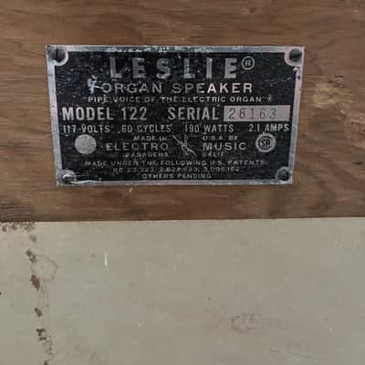 Hammond Leslie 122 mid 60's - wood image 1