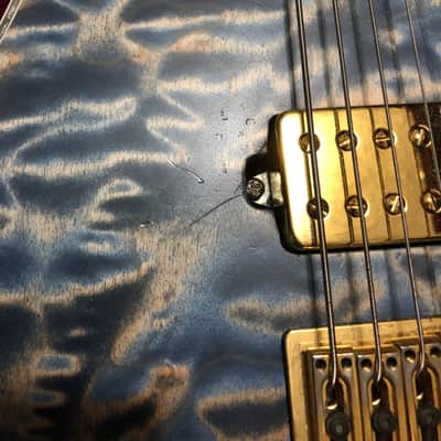 Mayones Regius 7 2013 Trans Blue Jeans image 4