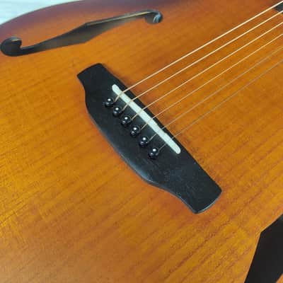 2018 Aria FET-F1 Electric/Acoustic Guitar (Violin Burst) image 3