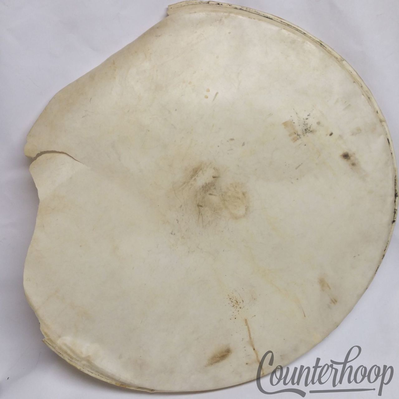 Ludwig 25" Calf Skin Bass Drum Head Calfskin 20" Retuck Project Vintage 30s USA — main photograph