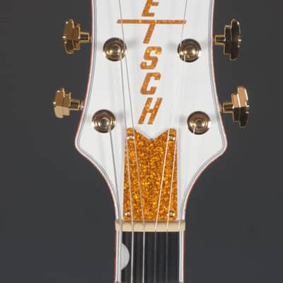 Gretsch Professional Collection Falcon Hollow Body with String-Thru Bigsby and Gold Hardware, Ebony Fingerboard, White w/ HSC image 3