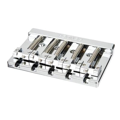 Genuine Fender HiMass 5-String Bass Wide Bridge w/ Zinc Saddles - Chrome image 6