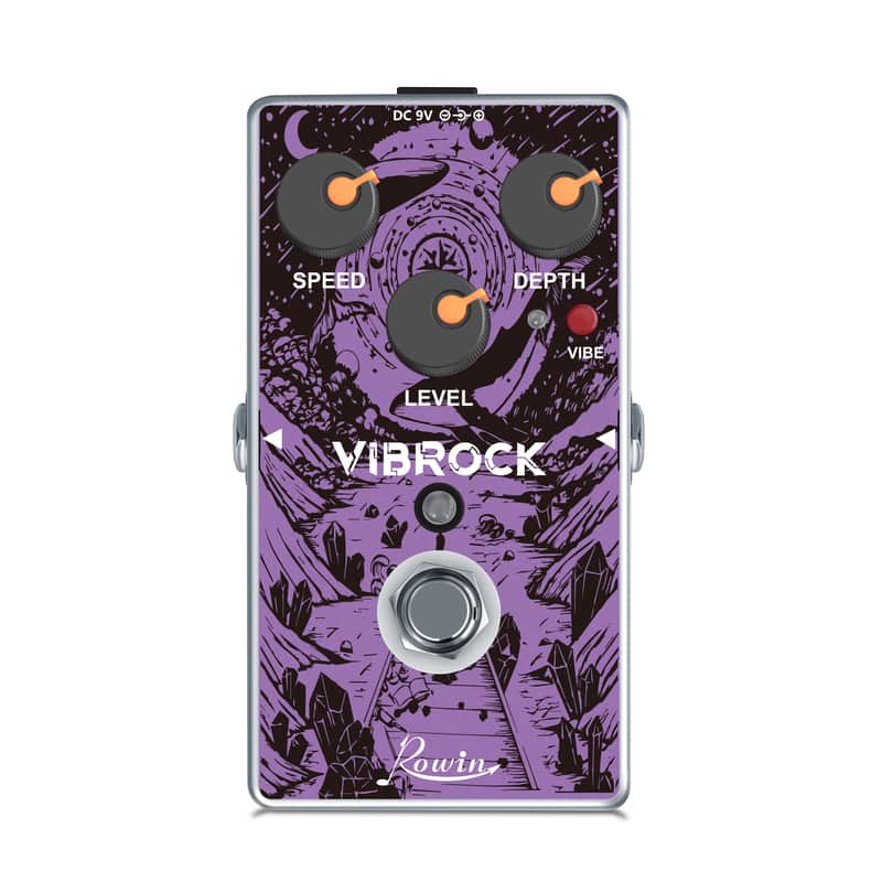 Rowin RE-02 VIBROCK Chorus and Tremolo Guitar Effect Pedal True Bypass,price include the import duty to US buyer image 1
