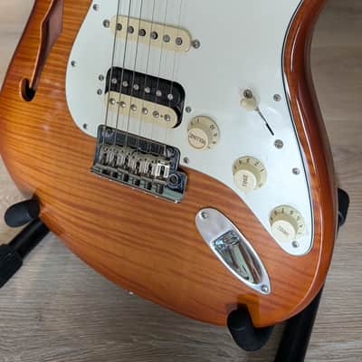 Fender Semi Hollow Stratocaster 2019 - AAA flame ice tea image 14