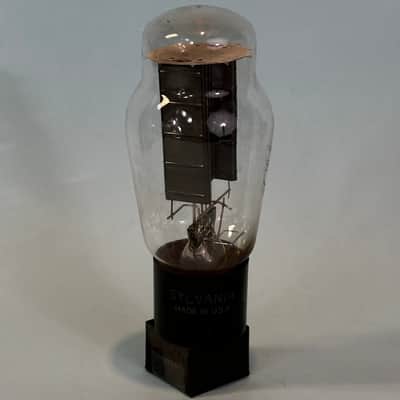 1953 Sylvania 5U4G Vintage 1950s Black Plate USA Rectifier Tube! T524 image 1