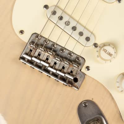 2013 Haar Traditional S Old Headstock - Nitro Blonde Light Aged | Custom Stratocaster 1-Piece Swamp Ash Body Maple Fretboard Amber Pickups | Case image 18
