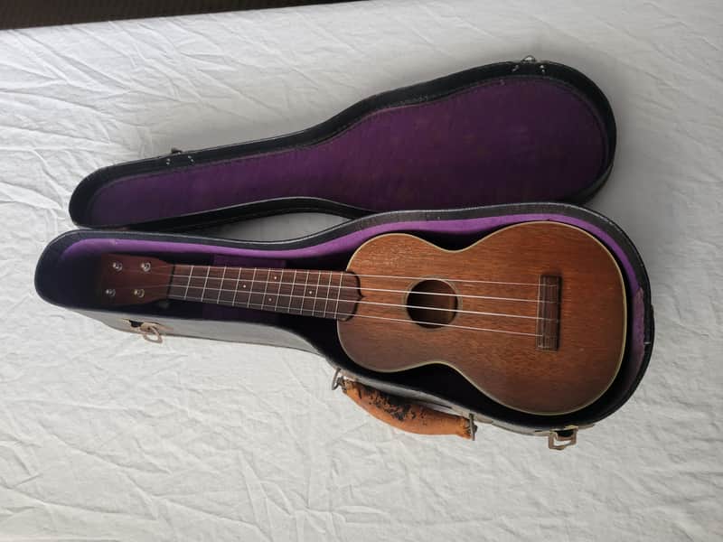Martin Soprano Ukulele, Model 2, circa 1940's, w/ original case image 1