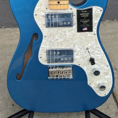 Fender American Vintage II 1972 Telecaster Thinline, Lake Placid Blue w/Case image 3