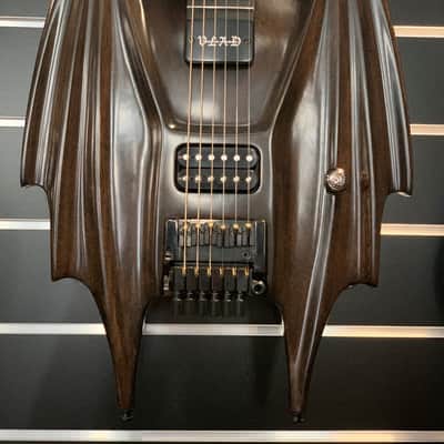 elyra VLAD  special custom guitar made in Germany - one-of-a-kind - brown - single piece worldwide image 17