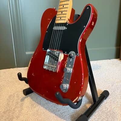 Fender Road Worn Telecaster, Jason Isbell Signature Pickups, Candy Apple Red image 4