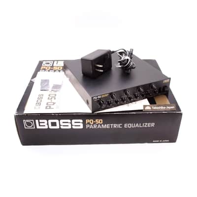 Boss PQ-50 Parametric Equalizer With Original Box Power Supply 1992 Made in Japan Rack Effect Unit ZD41163
