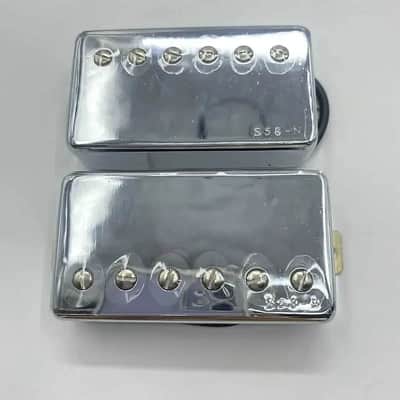 Chrome Ibanez Super 58 Neck and Bridge Humbucker Pickups Set image 1