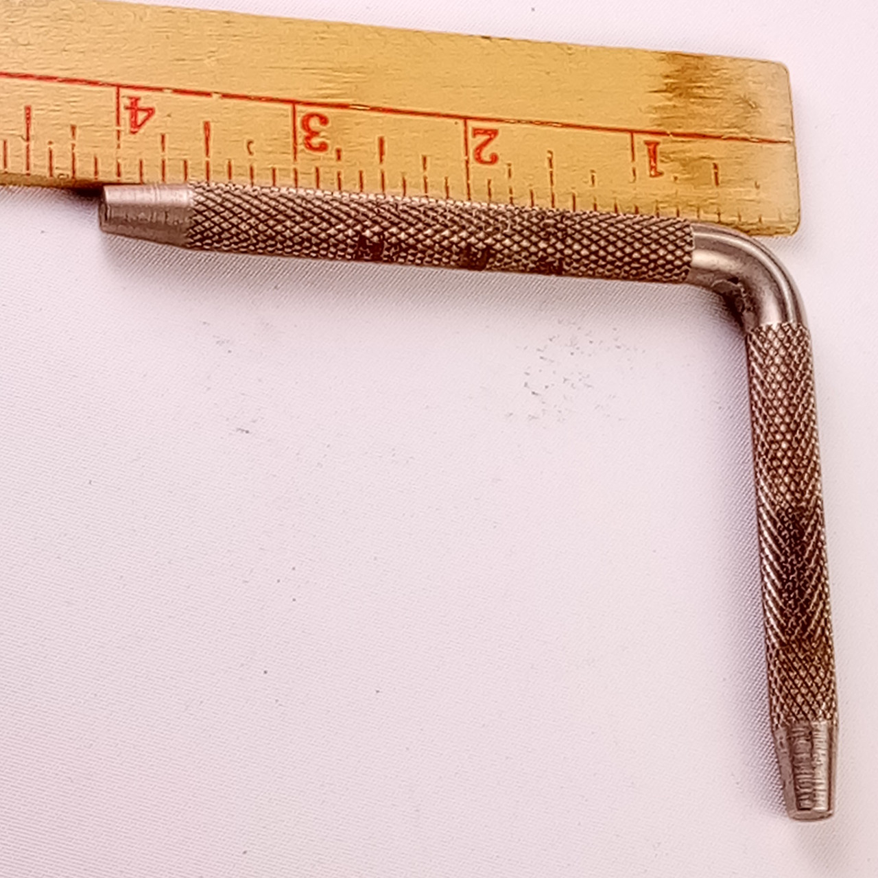 Ludwig Nickel L-Arm Drum Part Rail Mount Bass Tom Holdei Vintage 50s-60s Chicago — main photograph