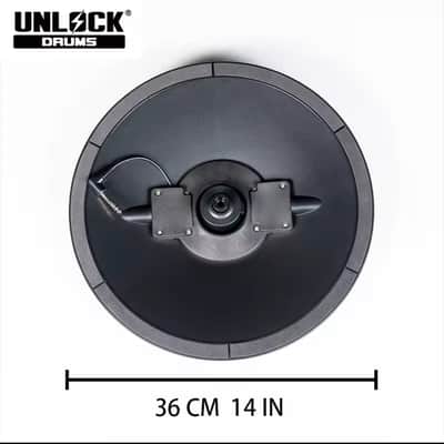 UNLOCK 14” 2 Piece Hi Hat Cymbals for Roland Alesis Strike Lemon VH image 3