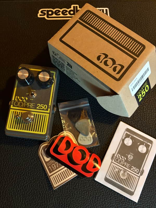 DOD Overdrive Preamp 250 Reissue 1995 - Present - Yellow image 1