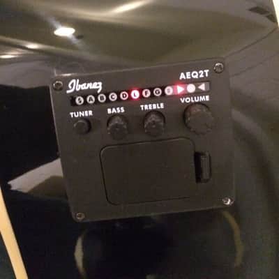 Ibanez AEB5E Black Acoustic Electric Bass Guitar built in tuner, pre amp, EQ image 7