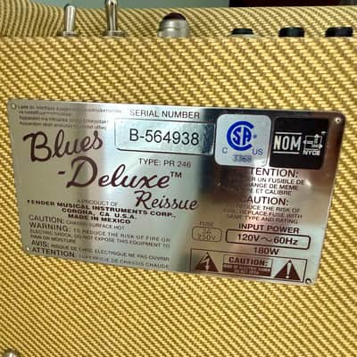 Fender Blues Deluxe Reissue 40W 1x12 Tweed Combo - Excellent Condition image 2
