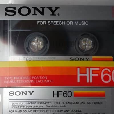 4-TDK HF-60 (1985) Original Made in Japan Audiophile Type I Normal Bias Cassette Tapes Sealed And New! image 3