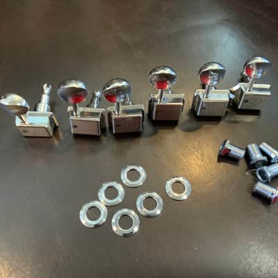 Fender 099-0802-100 American Performer Classic Gear Tuning Heads (6) 2010s - Chrome image 1