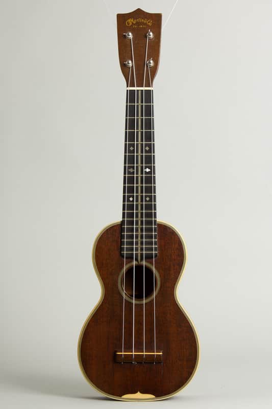 C. F. Martin Style 3 Soprano Ukulele, c. 1939, original black chipboard case. image 1