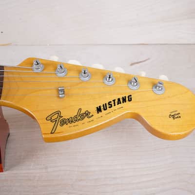 Fender MG-65 Mustang Reissue CIJ 2007 Vintage White US Vintage Grey Bobbin Pickups w/ Bag image 3