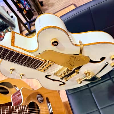 ✨MINT✨ 2013 Gretsch G6136T White Falcon MIJ~ Japan~ Bigsby~ Case & Docs~ Gold! image 14