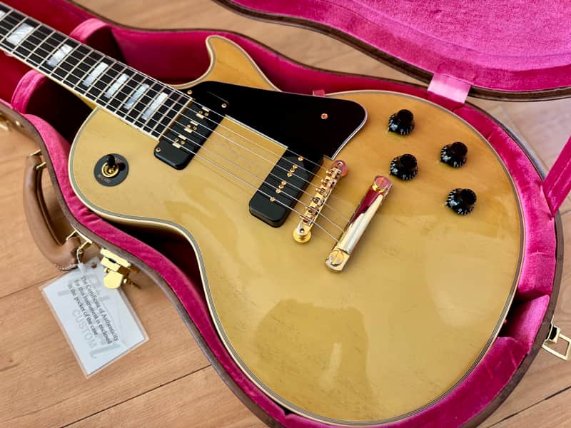 (2022) Gibson Custom Shop M2M '54 Les Paul Custom Reissue - VOS TV-Yellow image 1