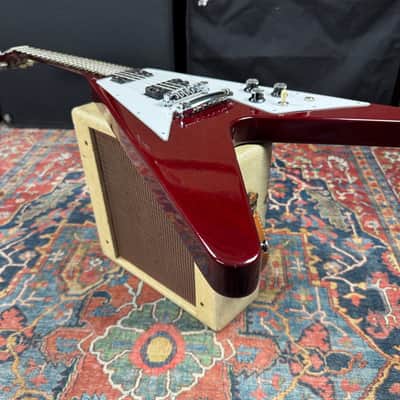 *Video* Gibson Yamano '67 Reissue Flying V Cherry Red - 1995 image 20
