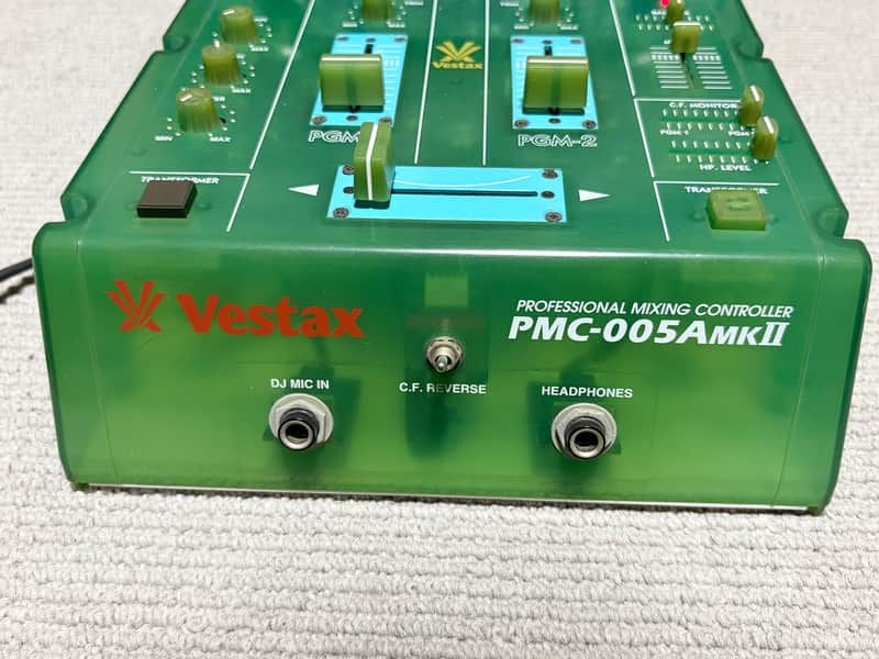Vestax PMC-005A MKⅡ Blue Translucent DJ Mixer | Reverb