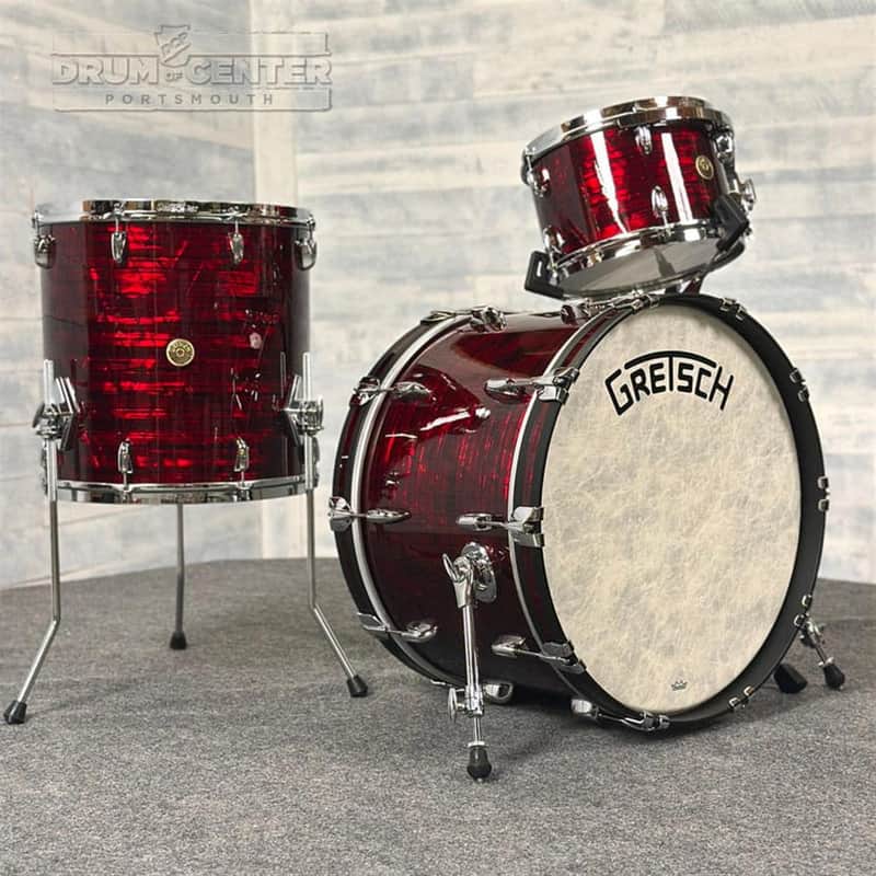 Gretsch Broadkaster 3pc Drum Set 22/12/16 Ruby Red Pearl image 1