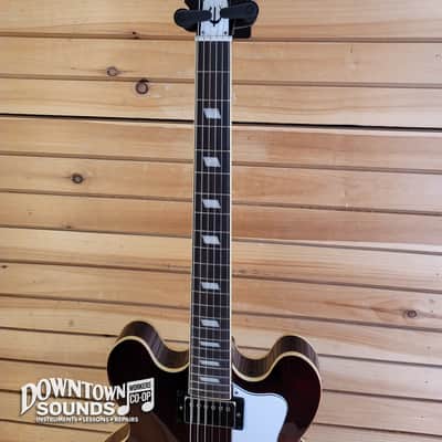 Epiphone Noel Gallagher Signature Riviera Semi-Hollow Electric Guitar with Epiphone Hard Case - Dark Red Wine image 4