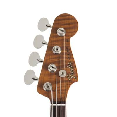 Used Fender Custom Shop Artisan Maple Burl Jazz Bass - Aged Natural image 6