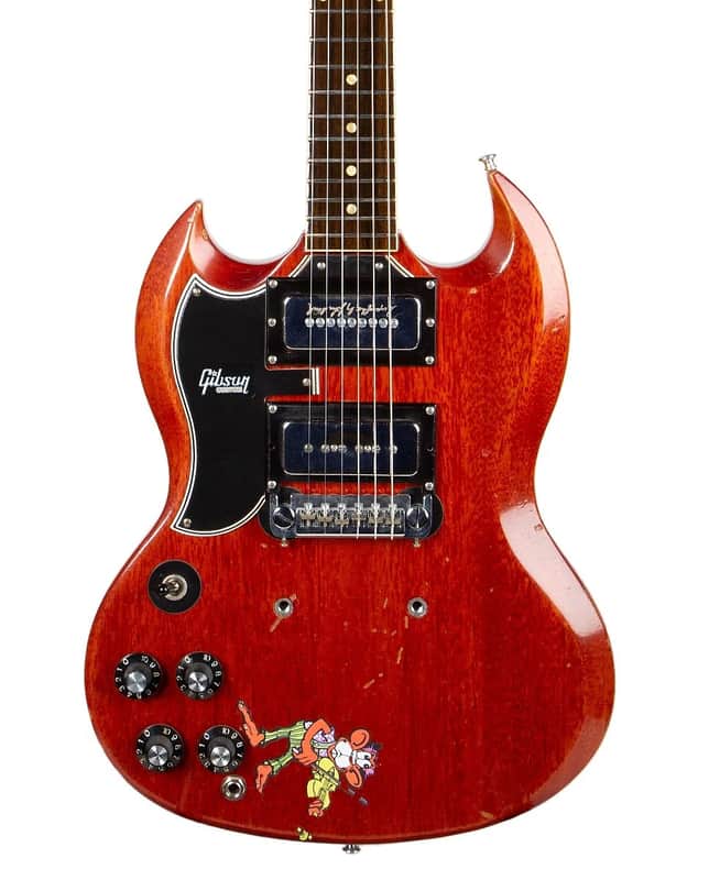Gibson Custom Shop Tony Iommi Signature "Monkey" '64 SG Special Left-Handed (Aged, Signed) Cherry 2020 image 2