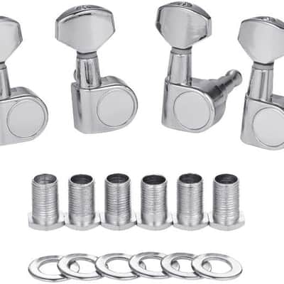 Guitar 2 Pin Tuners Tuning Keys Dual Pin Guitar Tuning Machine Heads Guitars Mini Key Chrome image 1