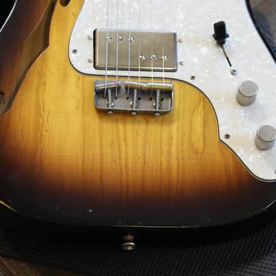 Minty! 2025 Retrosound Americana TL Thinline Semi-Hollow Electric Guitar 2 Tone Sunburst + OHSC image 6