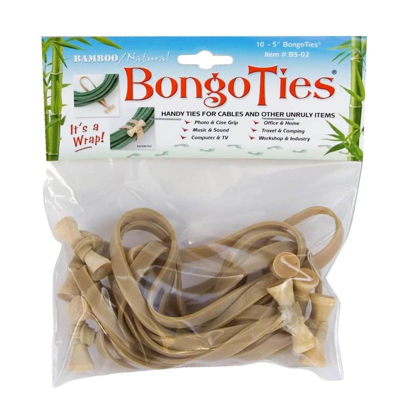 BongoTies BongoTies B5-02 Colour Bongo Ties - Pack of 10, 5" N...